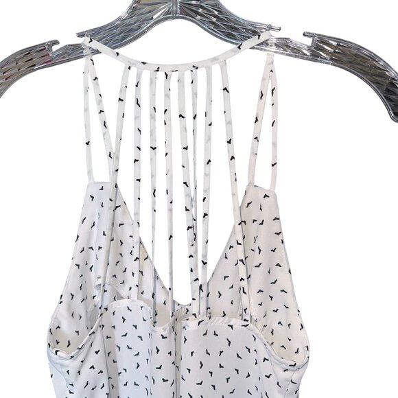 Harlowe & Graham Small Tank Top White w/Small Pattern - Picture 6 of 10